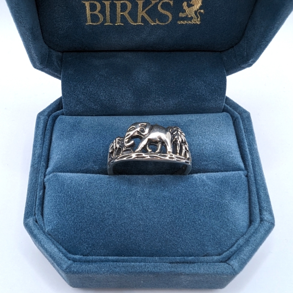 Sterling Silver Elephant Ring